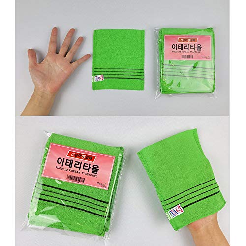 Exfoliating Bath Mitten Remove Dead skin Body Scrub Korean Style Bathing Washcloth Italy Towel - BeesActive Australia