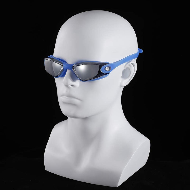 [AUSTRALIA] - N/C Youth Swim Goggles,Swimming Goggles UV Protection Triathlon Watertight with Ear Plugs Free Protection Case,Swimmer Goggles Comfortable No Leaking Anti-Fog,for Men Women Kids Presents 805blue 