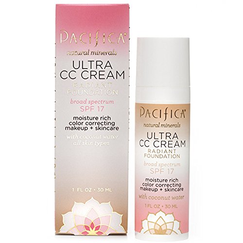 Pacifica Beauty Ultra CC Cream Radiant Foundation with Broad Spectrum SPF 17, Natural/Medium, 1 Fl Oz - BeesActive Australia