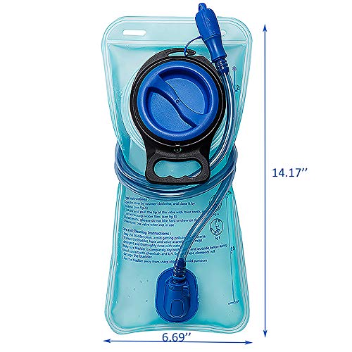 Hydration Bladder, 2 Liter Leak Proof Water Bladder, Water Reservoir for Hydration Pack - BeesActive Australia