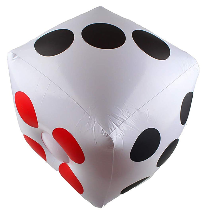 13" Jumbo Inflatable Dice, 2pack Outdoor Fun Giant Inflatable Dice Set and 12mm 10pcs Dice for Indoor and Outdoor Broad Game, Ludo and Pool Party - BeesActive Australia