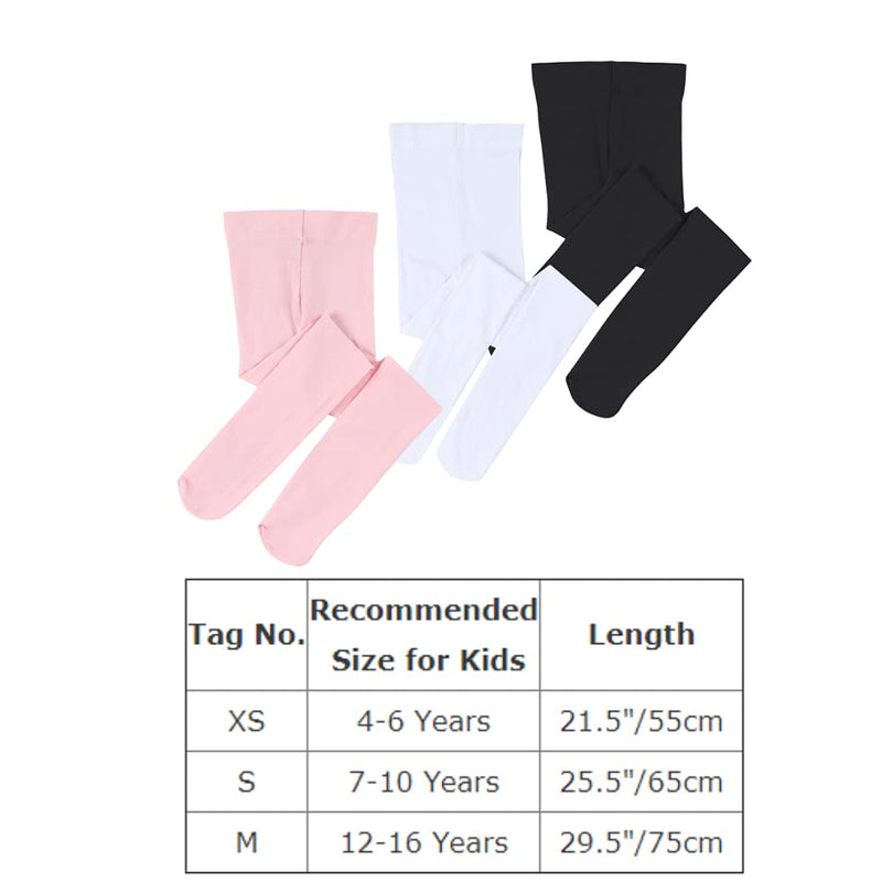 Ballet Tights for Girls Toddler Ultra Soft Dance Ballet Footed Tights Pantyhose for Ballet Tutu Skirted Leotard Dress 4-6 Years Black - BeesActive Australia
