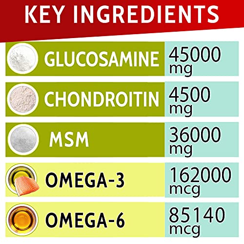 PAWFECTCHEW Glucosamine Dog Treats for Picky Eaters - Joint Supplement w/Chondroitin, MSM, Omega-3 - Joint Pain Relief - Advanced Formula - Chicken Flavor - Made in USA 180 Chews - BeesActive Australia