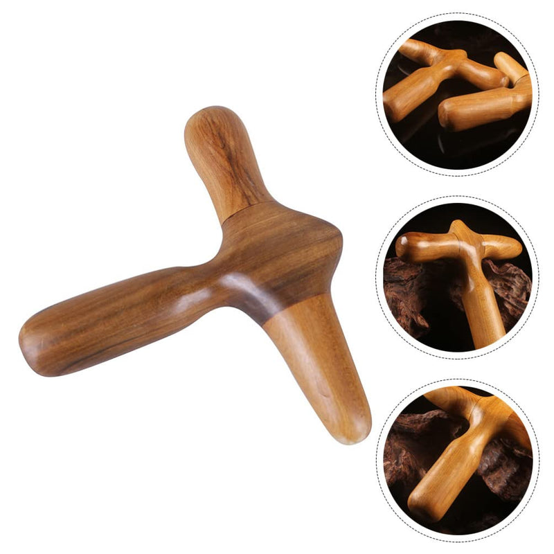 Lurrose Thai Massage Tools Wooden Stick Massager Acupuncture Point Tool Chinese Health Baoding Fitness Balls Health Exercise Stress Balls for Men Women - BeesActive Australia