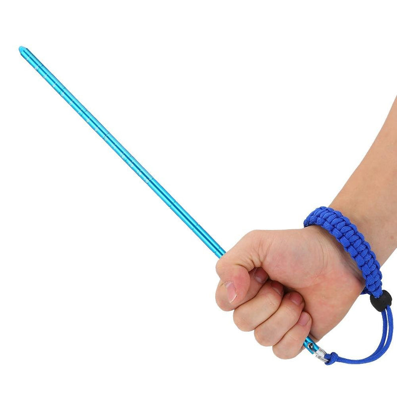 [AUSTRALIA] - Diving Stick, 34cm Aluminum Alloy Noise Maker Rod Pointer with Adjustable Wrist Lanyard Accessories Royal Blue 