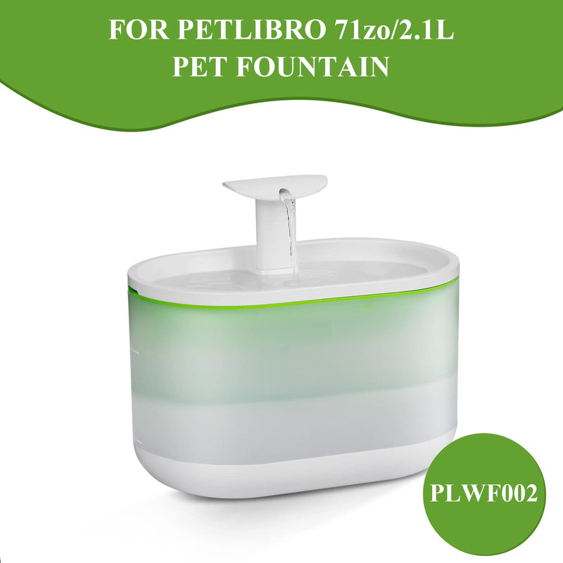 Cat Water Fountain Filters with Sponges, Pet Water Fountain Replacement Filter for 71oz/2.1L PLWF002 Capsule Dog Water Fountain, Pet Fountain Filter Set 8+8 - BeesActive Australia