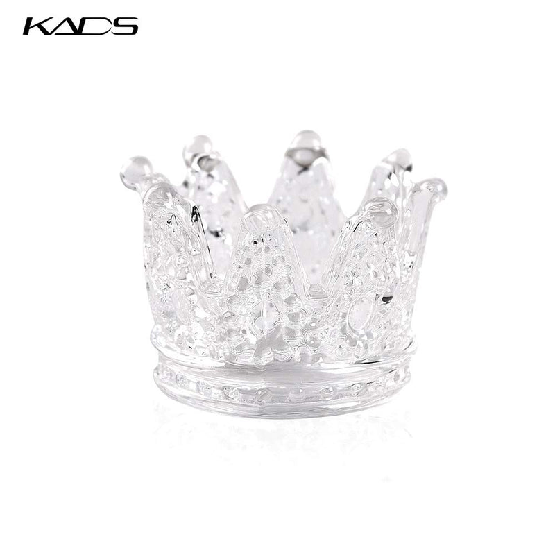 KADS 2 PCS Crown Nair Art Acrylic Liquid Powder Glass Dappen Dish Glass Cup Nails Art Pen Holder Nail Dappen Dish Nail Crystal Bowl Dapping Dish Glass Crystal Cup for Acrylic Liquid Powder Set 4 - BeesActive Australia