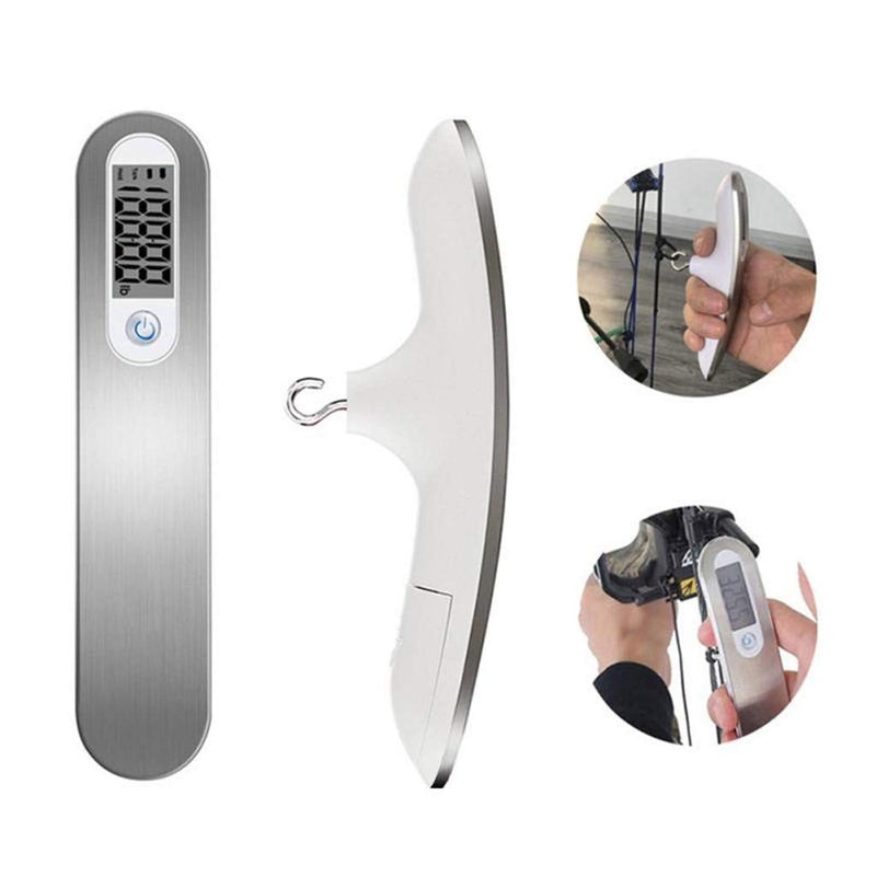 Votono Digital Archery Scale Recurve Bow Compound Bow Hunting Scale Luggage Scale with LCD Display 110 Lbs (Silver) - BeesActive Australia