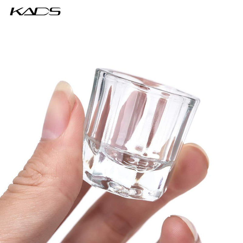 KADS Glass Dappen Dish/Lid Bowl Cup Crystal Glass Dish Nail Art Tools Acrylic Nail Art Equipment Mini Bowl Cups Nail acrylic liquid cup Size4 - BeesActive Australia