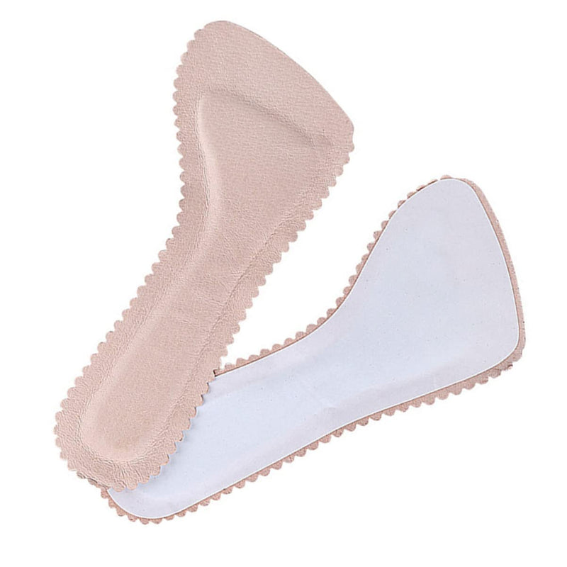 3pairs Shoe Flat Women Support Inserts Loose Pads, Forefoot Wearing Breathable Pumps Leather Cushion Heel, Fasciitis Absorbing Self Relief Latex Reusable Non Summer Anti- Slip Pads Pinkx3pcs 20X8.5cmx3pcs - BeesActive Australia