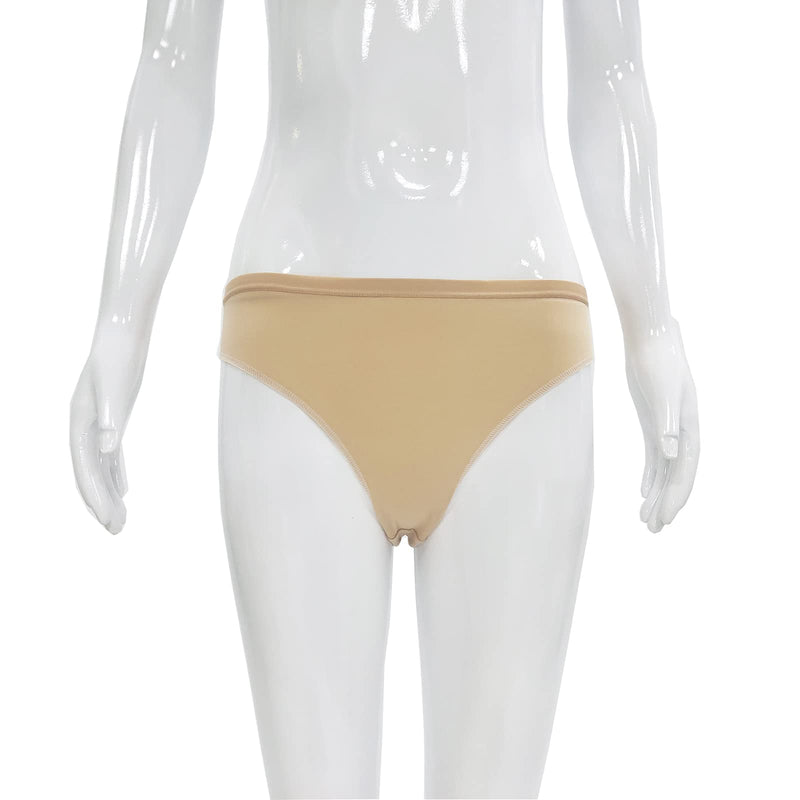 TAIKMD 2pcs Women Ballet Dance Briefs Gymnastics Performance Dancer Bikini Panty Ballerina Bottoms Underwear Nude 2 Pieces Medium - BeesActive Australia