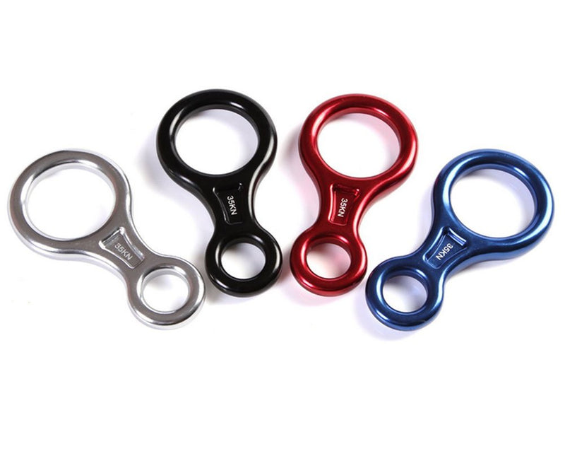 CdyBox 35KN Super 8 Belay Device Titan Figure 8 Descender for Climbing Red - BeesActive Australia
