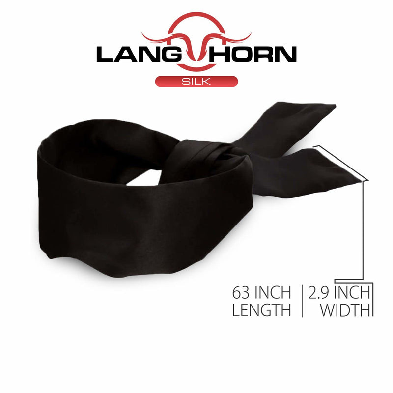 2 pcs Silk Satin Blindfold Eye Cover Silk Sleeping mask Valentine Gift 155cm / 62” (Black) Black - BeesActive Australia