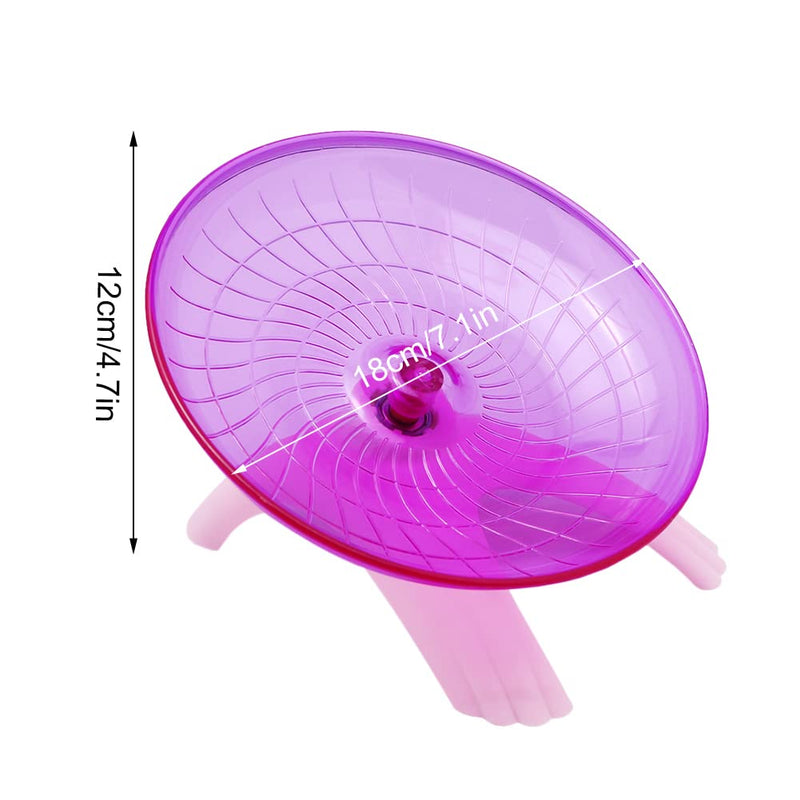 Hamster Flying Saucer Exercise Wheel Toys Silence Quite Spinner for Gerbil Rat Chinchillas Guinea Pig Squirrel Small Animal Red - BeesActive Australia