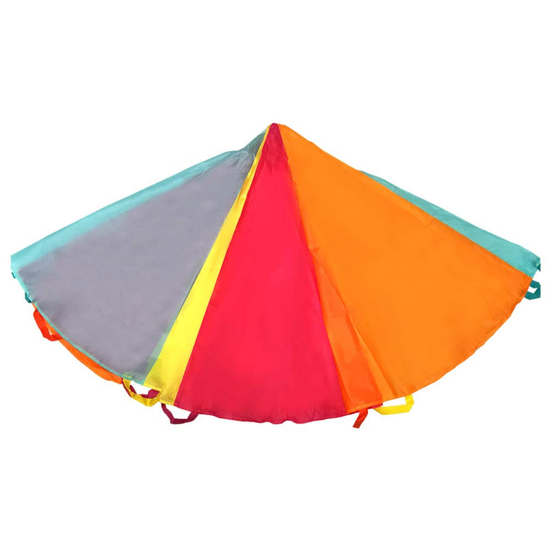[AUSTRALIA] - SupinefoxUS 6ft Play Parachute with 8 Handles Multicolored Parachute for Kids, Kids Play Parachute for Indoor Outdoor Games Exercise Toy 