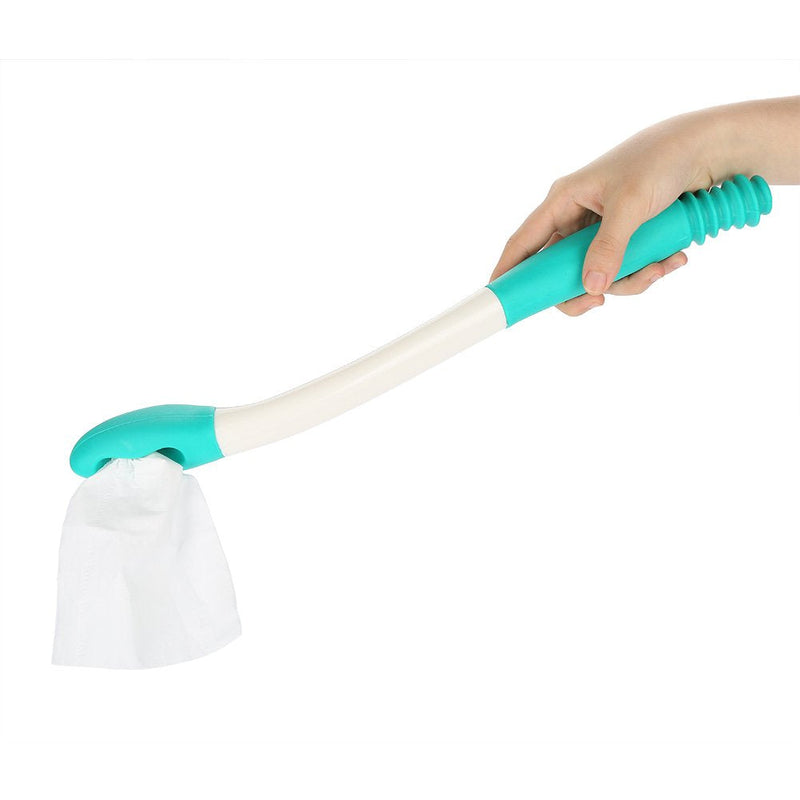 Self Wipe Toilet Tissue Aid Bottom Wiper Bathroom Buddy Wand Long Handle Reach 15.7" Seniors Disabled Toilet Tissue Aid - BeesActive Australia