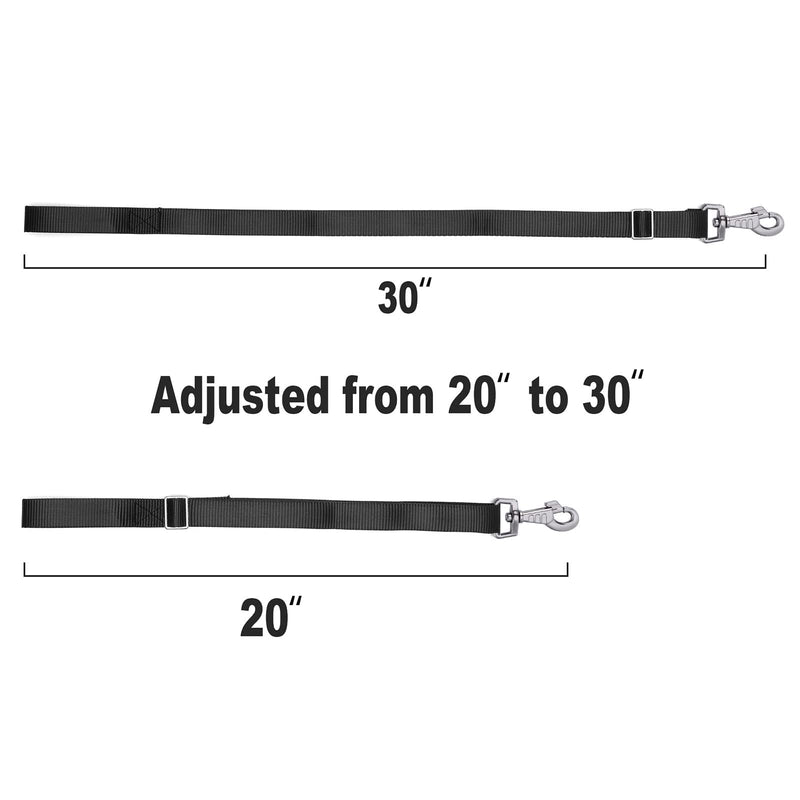 Rosemarie Horse Bucket Strap Hangers,Horse Suppliers Adjustable Nylon Straps up to 700 lbs for Hay Nets, Water Buckets,Hanging-Pratical and Easy Use (4 Pack), 1"x22" Black - BeesActive Australia