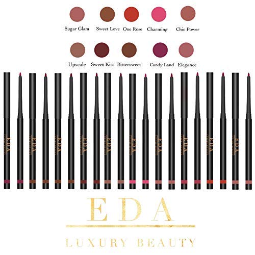 EDA LUXURY BEAUTY CHIC POWER PEACHY BROWN RETRACTABLE LIP LINER Creamy Smooth Formula High Pigmented Professional Makeup Long Lasting Waterproof Twist Up Mechanical Automatic Lip Color Pencil - BeesActive Australia