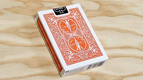 [AUSTRALIA] - Bicycle Orange Rider Back Playing Cards Poker Size Deck USPCC 