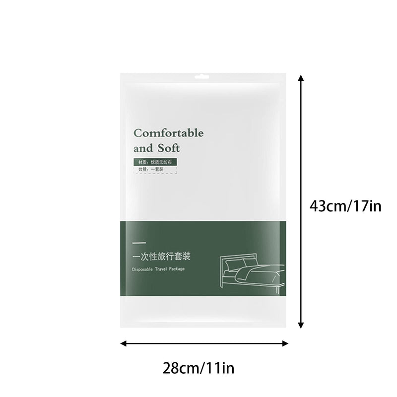 RZOZSZEZ Disposable Bed Sheets Travel Disposable Bedding Set With 1 Bed Sheet 1 Quilt Cover And 2 Pillowcase, Portable Ready-To -Use Disposable Sheets For Travel Hotels Camping Overnight Stay - BeesActive Australia