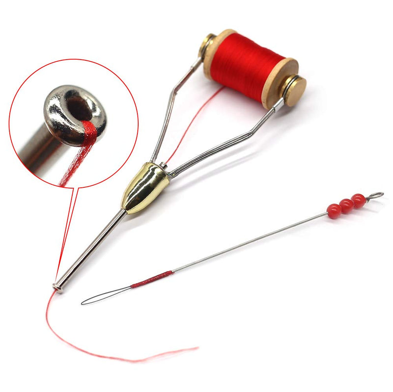 YZD Fly Tying Bobbins Tools 2 Pack Super Smooth Bobbins with Bobbin Threader Fly Tying Tool Fly Fishing Tying Flies Lure Making Accessories 4 Fly Tying Tools+ 6Thread - BeesActive Australia