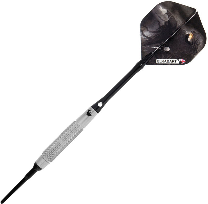[AUSTRALIA] - Elkadart Wizard 80% Tungsten Soft Tip Darts with Storage/Travel Case Knurled (18 Grams) 