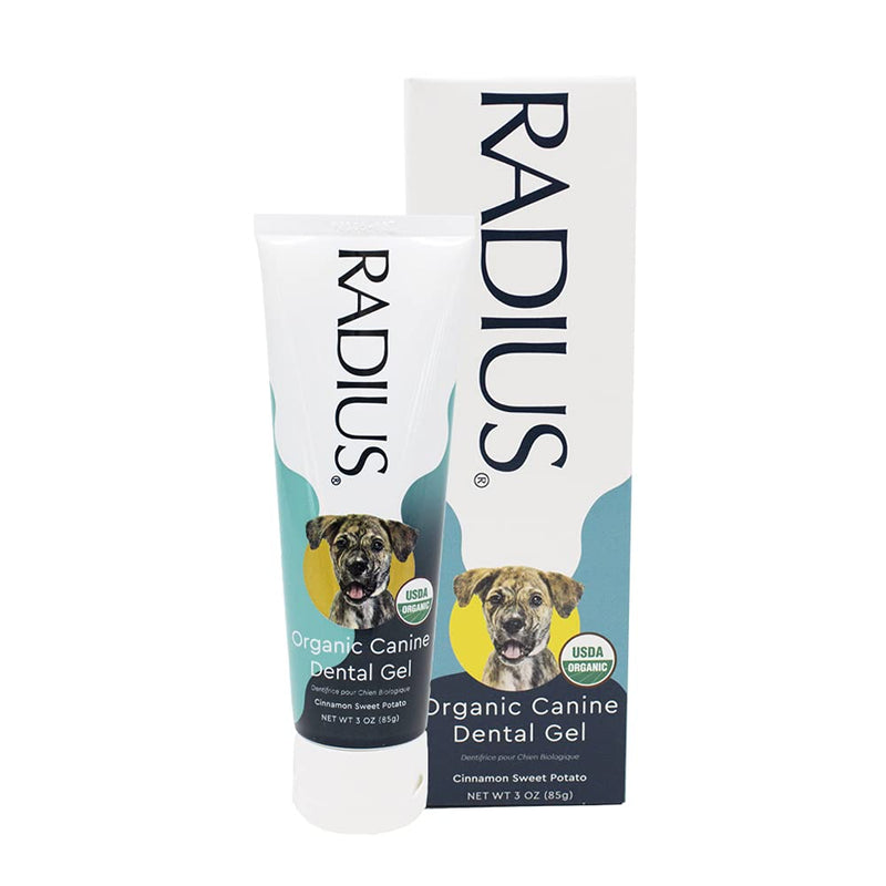 RADIUS USDA Organic Canine Pet Toothpaste 3 oz Non Toxic Toothpaste for Dogs Designed to Clean Teeth and Help Prevent Tartar Remove Plaque Xylitol Free - Pack of 1 3 Ounce (Pack of 1) - BeesActive Australia