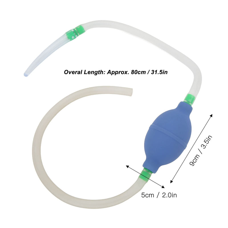 Fdit Silicone Enema Bulb Kit, Reusable Colon Cleansing Syringe Enemator with Siphon Tubing Pump for Colon Anal Detox Douche - BeesActive Australia