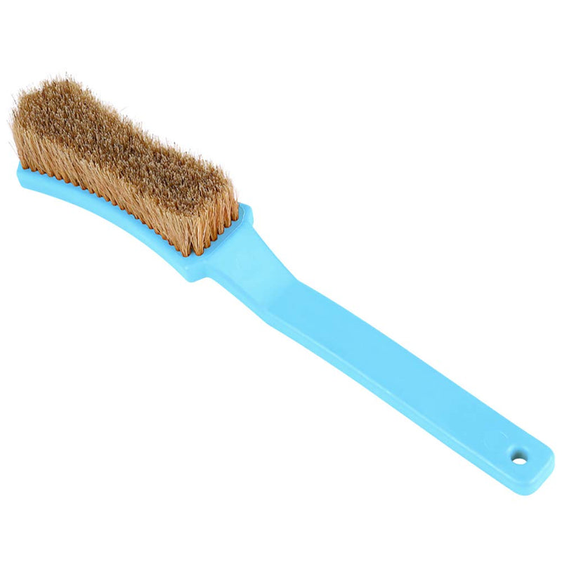 TWO STONES Bouldering Brush with Thick Ultra Durable Boar's Hair Bristles,Perfect Rock Climbing Brushes for Rock Climbing Holds on Climbing Wall as Climbing Chalk Brush Indoor or Outdoor Black&Light Blue - BeesActive Australia