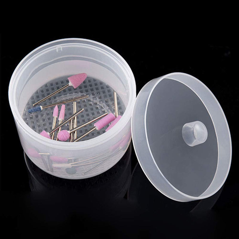 Plastic Sterilizer Box Bowl Nail Drill Bits Clean Sterilizing Tray Pot Pedicure Manicure Storage Container for Nail Art Tools - BeesActive Australia