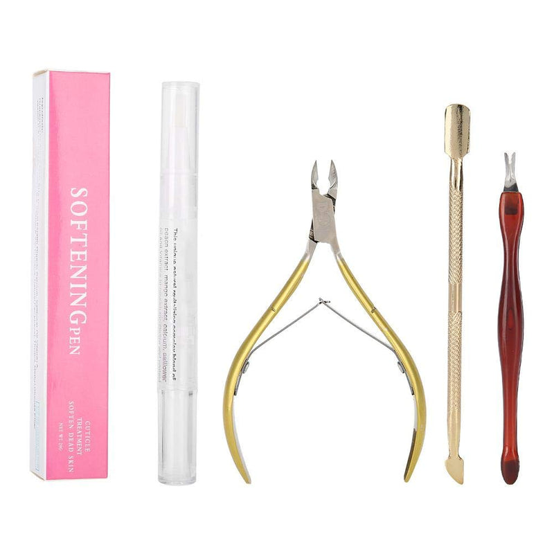 Cuticle Nipper with Cuticle Pusher,Dead Skin Removal Nail Care Tools Cutter Pedicure Manicure Tools for Fingernails and Toenails Manicure Kit - BeesActive Australia