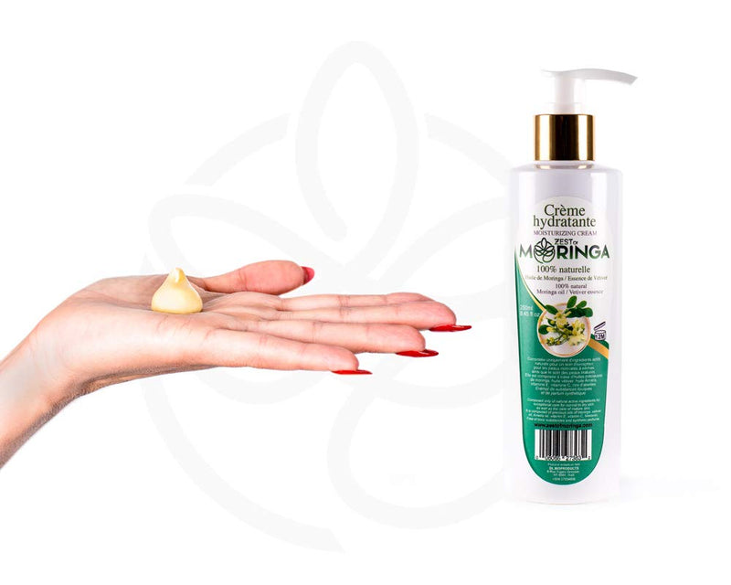 Moringa Oleifera Body Lotion (250ml) - 100% Natural Moringa Cream for Dry Skin Repair - Made Of The Flowers Extract - Nourishing & Moisturizing Body Lotion - Advanced Herbal Formula by Zest Of Moringa - BeesActive Australia
