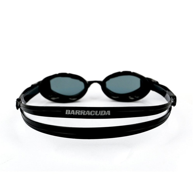 [AUSTRALIA] - Barracuda Swim Goggle Triton - Wire Frame Technology, Curved Lenses Anti-Fog UV Protection, Easy-Adjustment, Comfortable Quick Fit No Leaking, Triathlon for Adults Men Women #33925 Black-N 