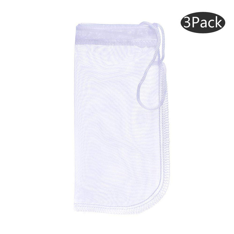 ALEGI Aquarium Small Filter Media Bag Extra Fine,Reusable 180 Micron Drawstring Mesh Bags for Extra Fine Resins Filter 7.5"*3.6" (3 pack) - BeesActive Australia