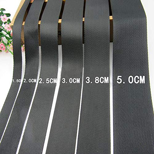 Atneway 1 Roll 10 Yards 0.75 Inch Wide Flat Nylon Webbing Strap for DIY Making Luggage Strap, Dog Leashes, Lawn Chairs, Hammocks, Towing, Outdoor Activities, Canoe Seat, Furniture, Slings - Black - BeesActive Australia