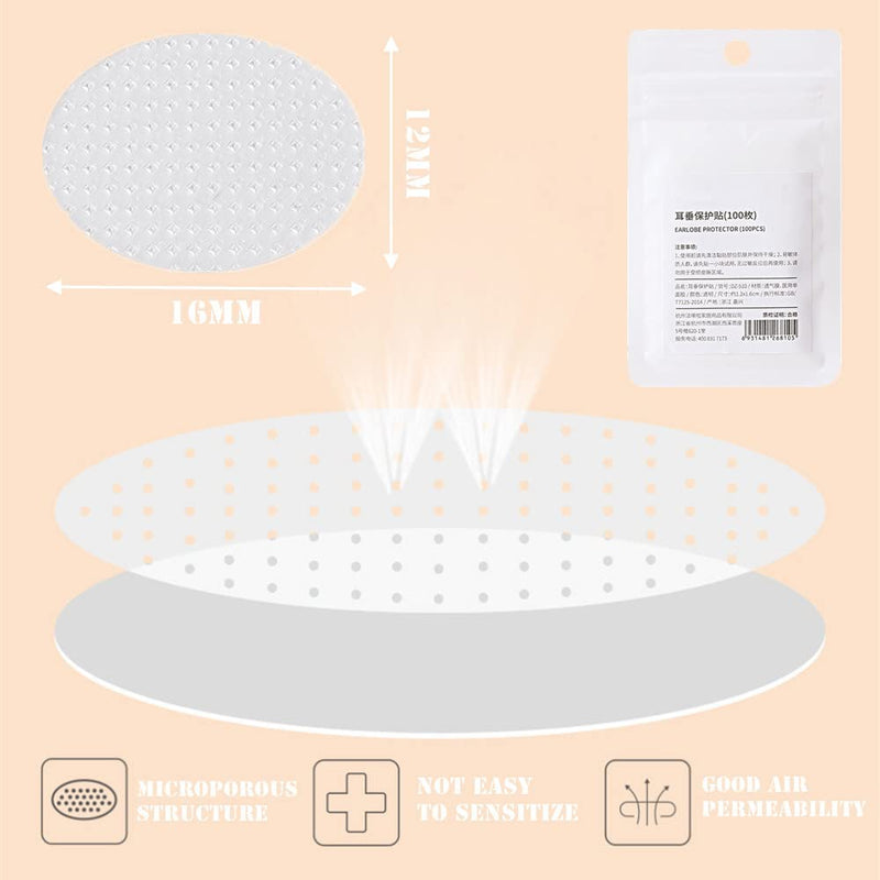 120Pcs Invisible Ear Lifting Ear Lobe Support Tape for Stretched or Torn Ear Lobes Relieve Strain from Heavy Earrings - BeesActive Australia