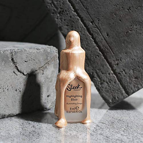 Sleek MakeUP - The Ultimate Highlighter Elixir POPPING BOTTLES - Made with Jojoba Seed Oil, Vitamin E, Ultra-Refined Pearls. 0.27 fl.oz - BeesActive Australia