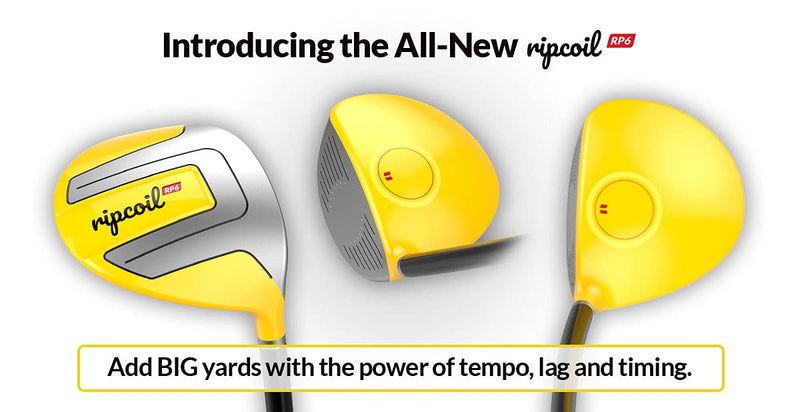 Ripcoil RP6 -Golf Swing Training Aid and Distance Trainer, Whippy Shaft and Driver Head, Hit Balls with This Aid, Increase Swing Speed and Distance Fast LEFT HAND - BeesActive Australia