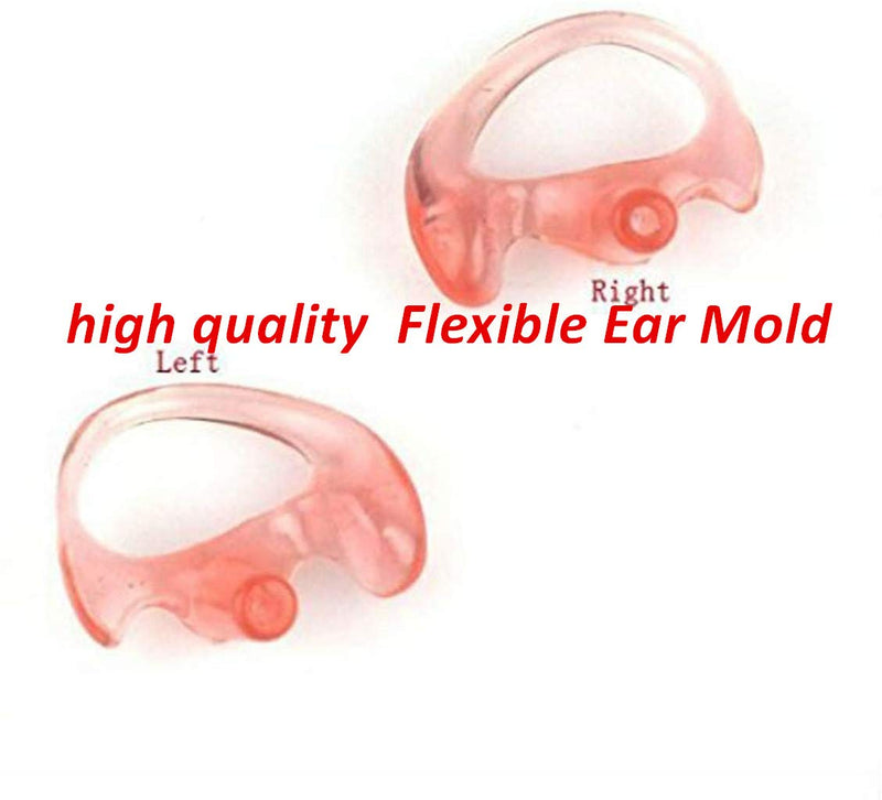 [AUSTRALIA] - 3' 2-Wire Coil Covert Acoustic Tube Noise Reduction Reinforced Earpiece Headset Compatible for Motorola XPR 6000 XPR6500 XPR6550 XPR 7000 XPR 7550 XiRP8200 XiR-P8268 Two-Way Radio 