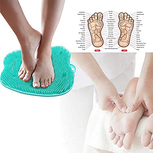 Silicone Foot Brush Scrubber Massager Shower Foot Brush Deep Clean Exfoliate Spa Increases Circulation - BeesActive Australia