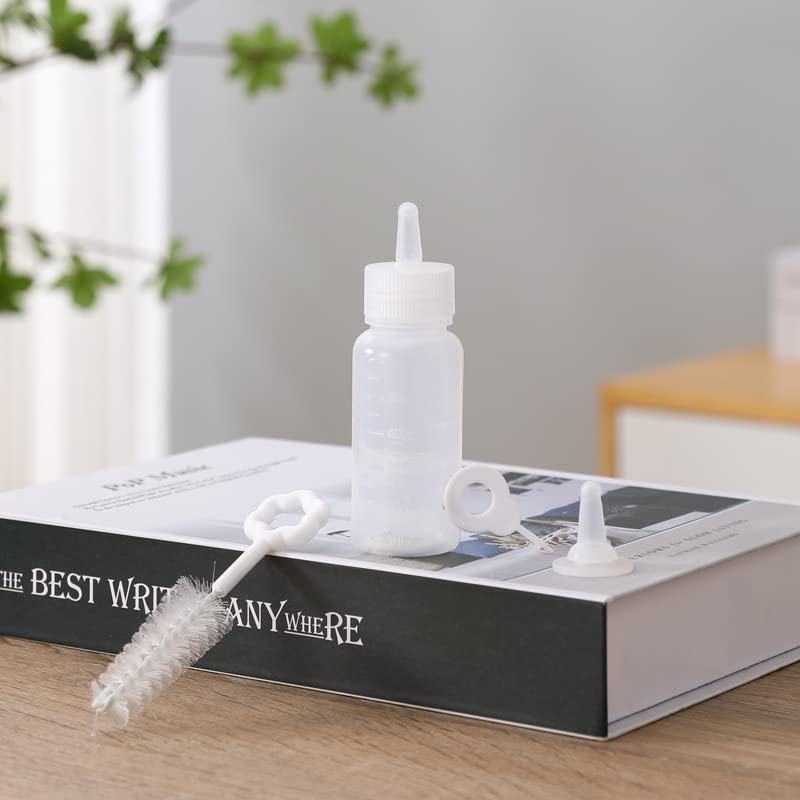 Islmlisa Pet Feeding Bottle Kit,Pet Syringe,Pet Pill Shooter Dispenser,Cat and Dog Feeding Bottle and Small Animal Silicone Pacifier,Pet Feeding Tool for Animals - BeesActive Australia