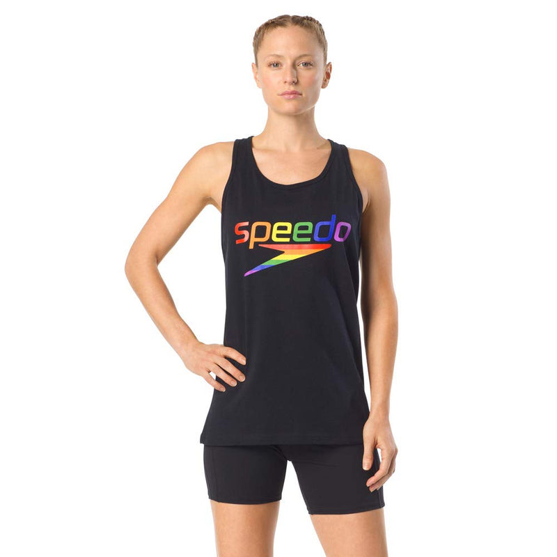 [AUSTRALIA] - Speedo Unisex-Adult Tank Top Sleeveless Pride Rainbow Brights Medium 