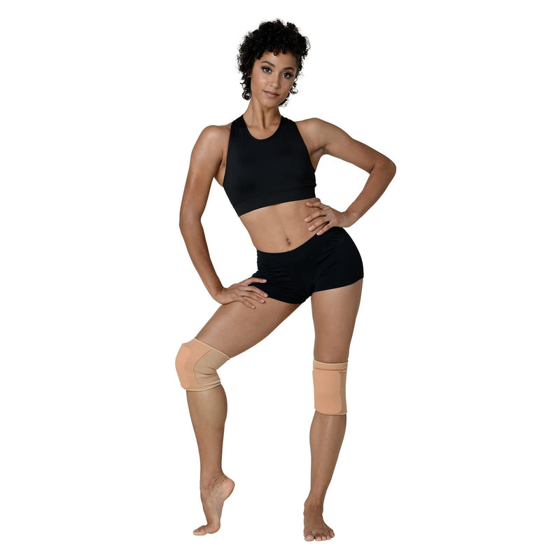Danz N Motion Cheerleading and Dance Knee Pads - Shock Absorbing Knee Protection Tan Large - BeesActive Australia