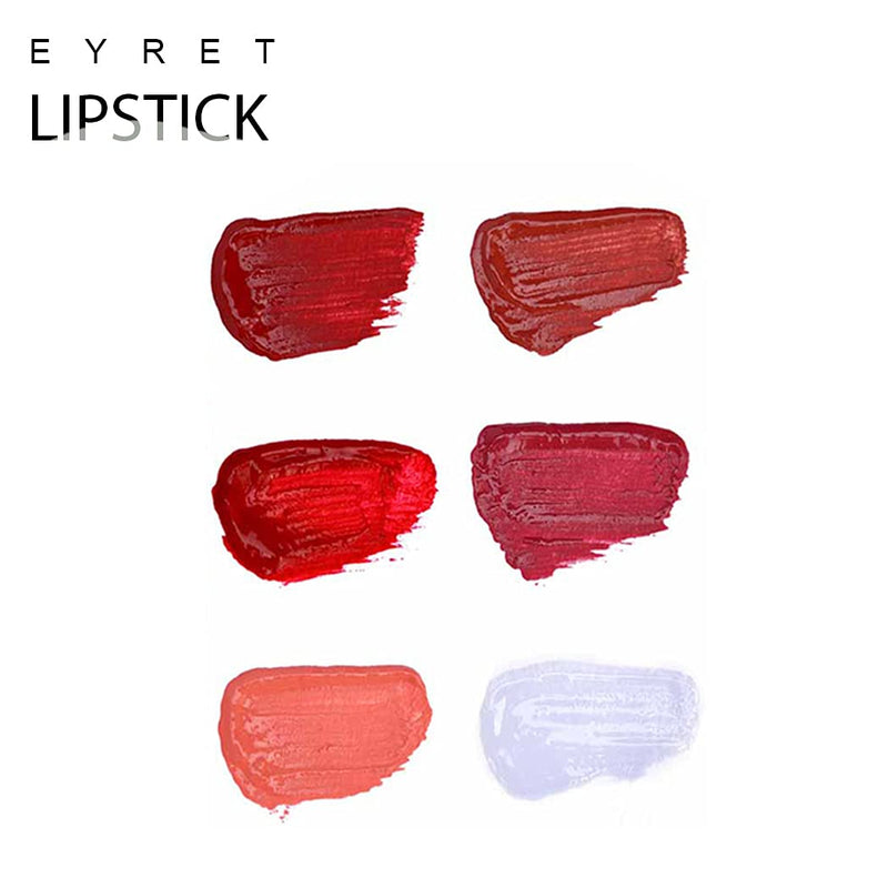 Eyret Matte Velvet Cream Liquid Lipstick Set Nude Waterproof Long Wearing Lip Gloss Mini Set High-pigments Lip Graze Set Red Christmas Gifts for Women and Girls(6 Pcs) (I-Nude) I-Nude - BeesActive Australia