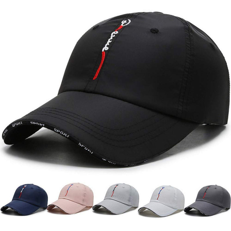 Croogo Quick Dry Sports Hat UPF 50+ Baseball Cap Embroidered Lightweight Outdoor UV Protection Sun Hats for Men Women Cp13-blue - BeesActive Australia