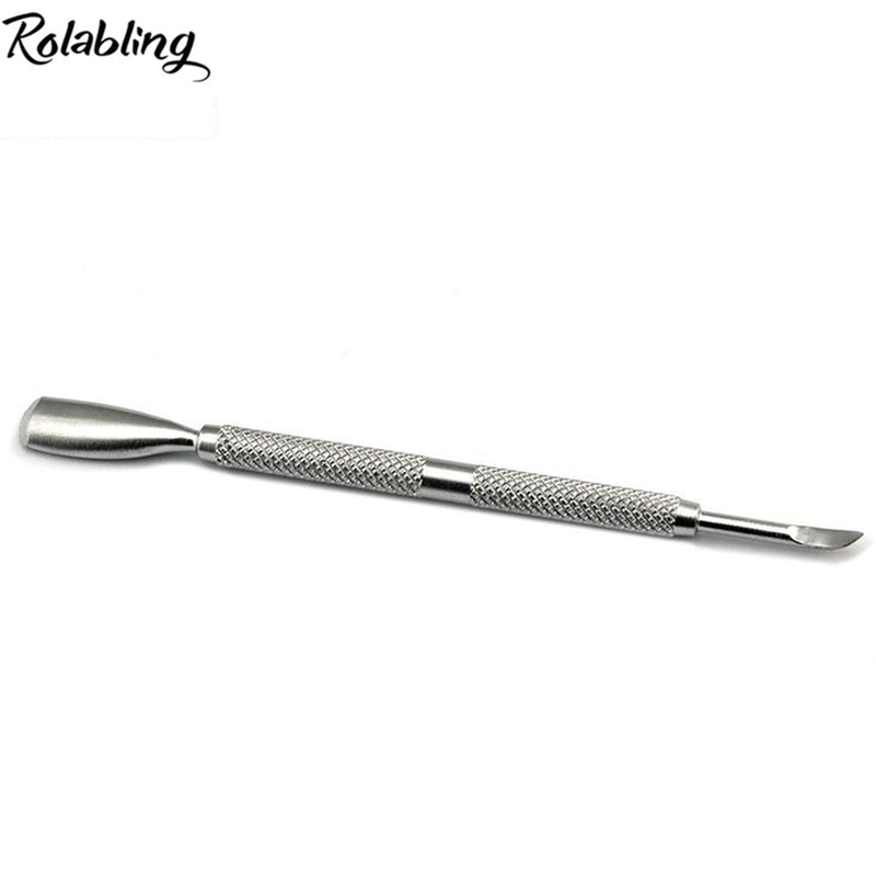 Rolabling Cuticle Pusher Spoon Nail Cleaner Professional Stainless Steel Cuticle Remover Durable Manicure and Pedicure Tools - BeesActive Australia