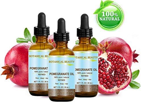 Botanical Beauty Pomegranate Oil -100% Pure, 100% Natural. For Face, Hair and Body 1 oz-30 ml. Amazing skin care for beautiful, younger-looking skin. - BeesActive Australia