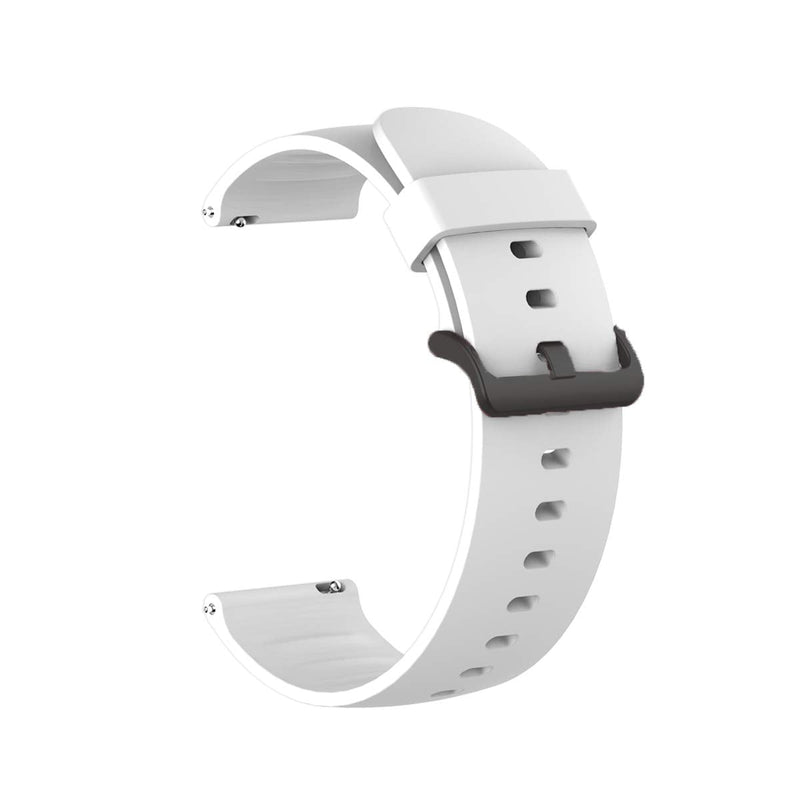 Compatible for SUUNTO 9 Peak Band, Lamshaw Silicone Replacement Soft Band Wristbands Straps with Stainless Steel Buckle Compatible for SUUNTO 5 Peak Smartwatch / 9 Peak (White) White - BeesActive Australia