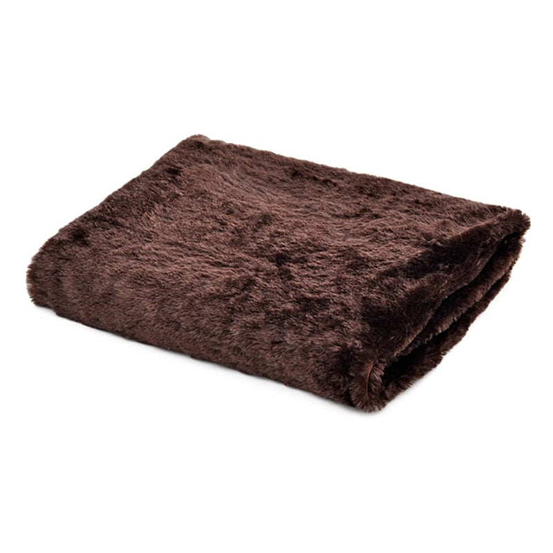 CNBEAU Dog Bed Covers Replacement Winter Warm External Covers for Dogs Bed DIY Dog Cushion ONLY Cover for Rectangular Foam Bed Zippered Medium Large Dogs Fleece Removable Washable Pet Bed Mat Case X-Large 48"x29"x4" Plush Coffee - BeesActive Australia