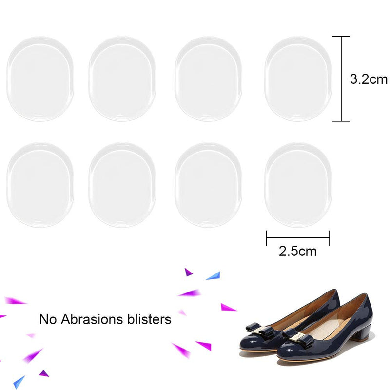 URAQT Heel Grips, 16 pcs Metatarsal Pads Foot Cushions, Shoe Inserts Liners Pads, Invisible Foot Care Kit for Foot Pain Relief B - BeesActive Australia